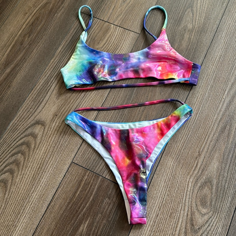 Dolls Kill Space Tie-Dye Bikini